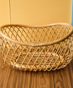 Handicraft Rattan Doll Furniture Baby Doll Crib Small Cot For Doll RI 30 24 008 01