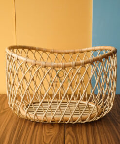 Handicraft Rattan Doll Furniture Baby Doll Crib Small Cot For Doll RI 30 24 008 01