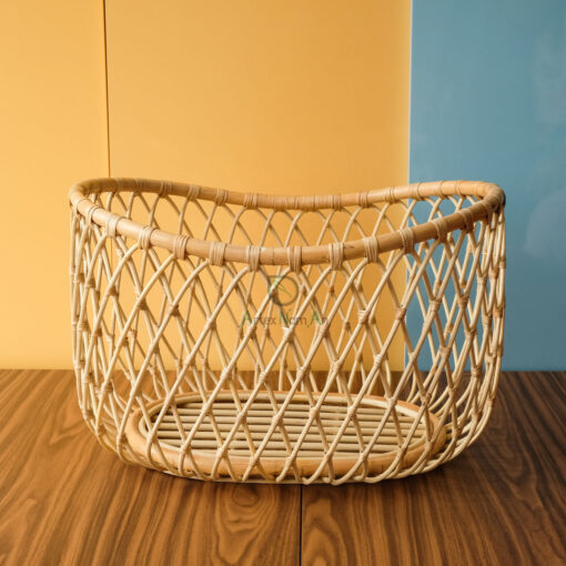 Handicraft Rattan Doll Furniture Baby Doll Crib Small Cot For Doll RI 30 24 008 01