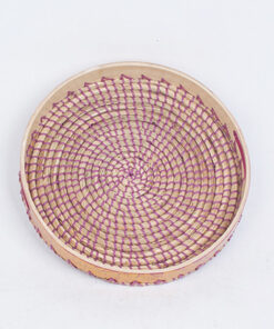 High Quality Seagrass And Bamboo Colorful Tray SGS 09 03 049 01