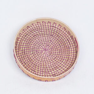 High Quality Seagrass And Bamboo Colorful Tray SGS 09 03 049 01