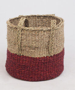 High Quality Seagrass Storage Basket With Handles Made By Vietnam SG 06 05 366 01