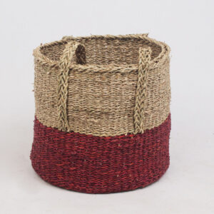 High Quality Seagrass Storage Basket With Handles Made By Vietnam SG 06 05 366 01