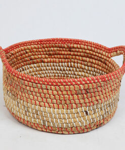High quality seagrass and water hyacinth basket made from Vietnam with handles WW 09 05 005 01