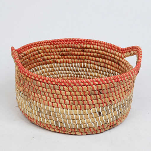 High quality seagrass and water hyacinth basket made from Vietnam with handles WW 09 05 005 01