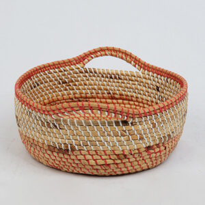 High quality seagrass and water hyacinth basket made from Vietnam with handles WW 09 05 005 01