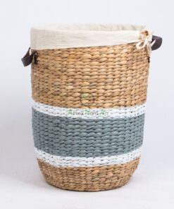 High quality water hyacinth storage basket hamper W 06 05 223 02