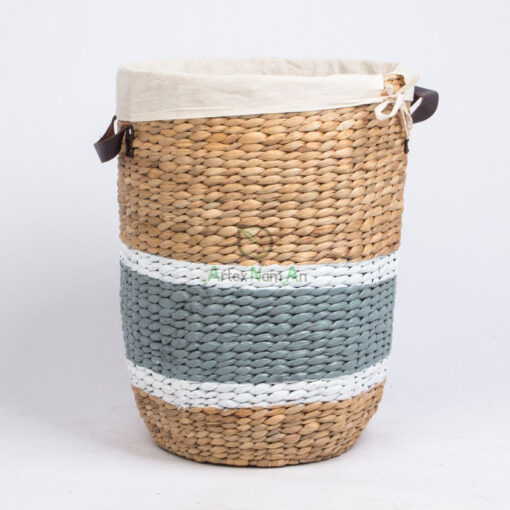 High quality water hyacinth storage basket hamper W 06 05 223 02