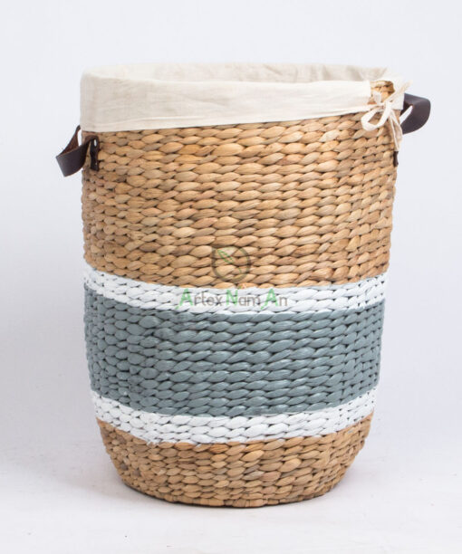 High quality water hyacinth storage basket hamper W 06 05 223 02