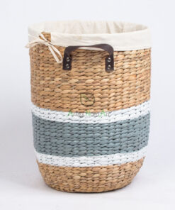 High quality water hyacinth storage basket hamper W 06 05 223 02