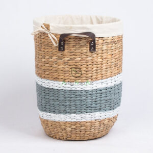High quality water hyacinth storage basket hamper W 06 05 223 02