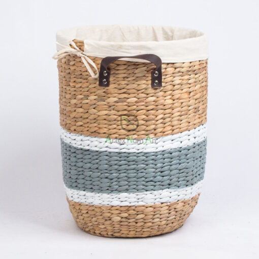 High quality water hyacinth storage basket hamper W 06 05 223 02