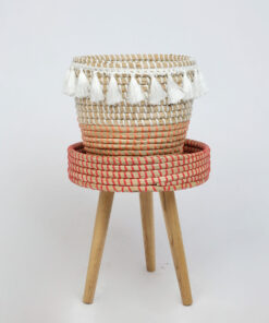 Home Decorative Seagrass Planter With Leg WSG 09 16 004 01