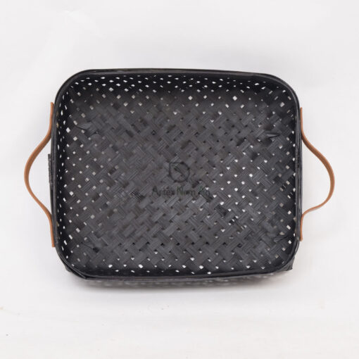 Hot Trend Black Bamboo Storage Weaving Tray NB 09 03 016 02