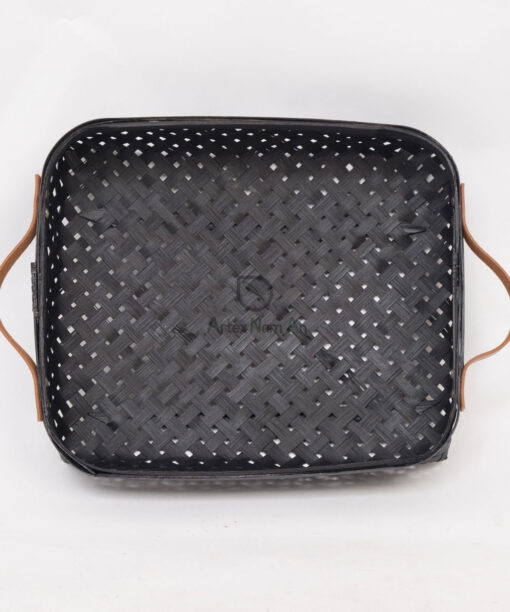 Hot Trend Black Bamboo Storage Weaving Tray NB 09 03 016 02