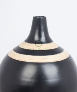 Mid Century Handmade Seagrass Bamboo Vases SGS 09 02 027 01