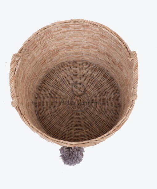 Natural Handmade Woven Rattan Laundry Storage Basket With Handles R 09 05 172 01
