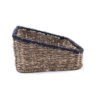 Natural Rectangular Woven Water Hyacinth Storage Basket Box Organizer With Lid W 06 06 006 01