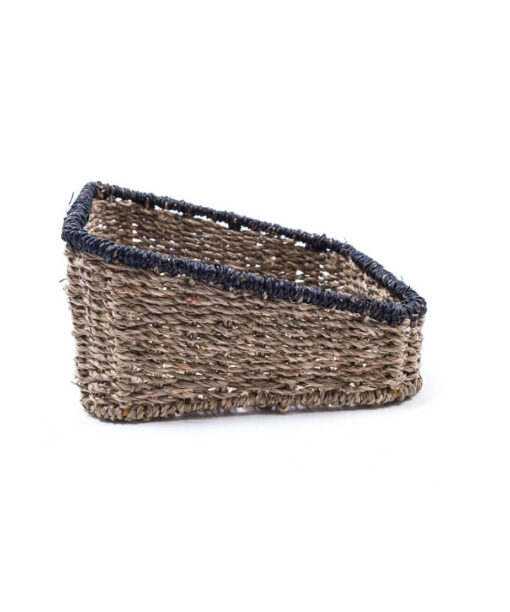 Natural Rectangular Woven Water Hyacinth Storage Basket Box Organizer With Lid W 06 06 006 01