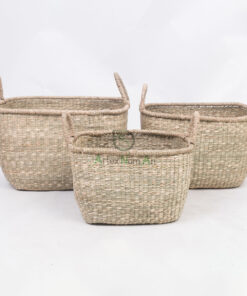 Natural Seagrass Storage Organizer Laundry Foldable Basket SG 06 05 463 01