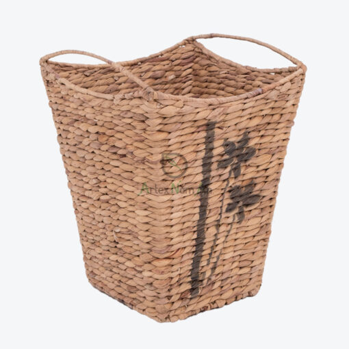Natural Water Hyacinth Storage Bin Laundry Basket Hamper Organizer W 06 05 312 01