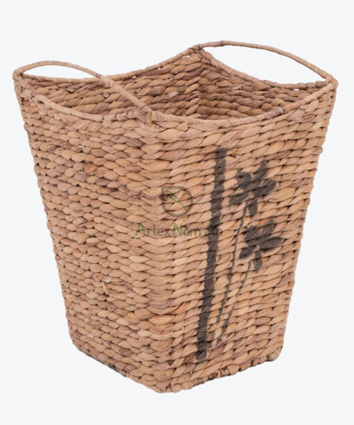 Natural Water Hyacinth Storage Bin Laundry Basket Hamper Organizer W 06 05 312 01