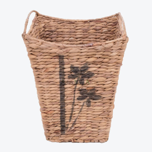 Natural Water Hyacinth Storage Bin Laundry Basket Hamper Organizer W 06 05 312 01