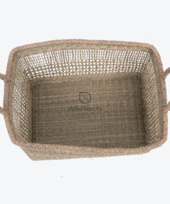Natural Woven Seagrass Hamper Laundry Basket With Handles SG 06 05 464 01