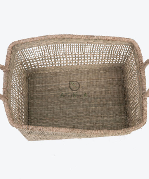 Natural Woven Seagrass Hamper Laundry Basket With Handles SG 06 05 464 01