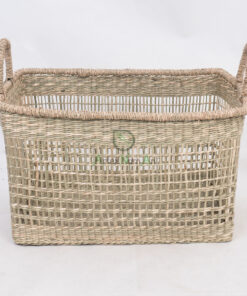 Natural Woven Seagrass Hamper Laundry Basket With Handles SG 06 05 464 01