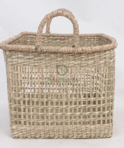 Natural Woven Seagrass Hamper Laundry Basket With Handles SG 06 05 464 01