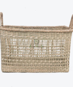 Natural Woven Seagrass Hamper Laundry Basket With Handles SG 06 05 464 01