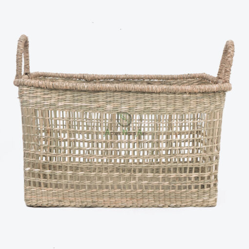 Natural Woven Seagrass Hamper Laundry Basket With Handles SG 06 05 464 01
