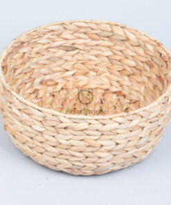 Natural hand woven water hyacinth storage basket W 06 05 214 01