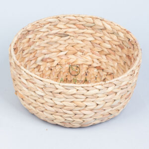 Natural hand woven water hyacinth storage basket W 06 05 214 01