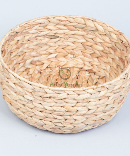 Natural hand woven water hyacinth storage basket W 06 05 214 01
