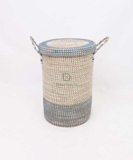 Newest Design Seagrass Laundry Hamper/Tall Woven Laundry Basket With Handles From Vietnam SG 09 05 460 01