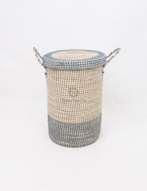 Newest Design Seagrass Laundry Hamper/Tall Woven Laundry Basket With Handles From Vietnam SG 09 05 460 01