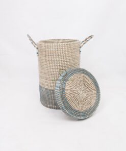 Newest Design Seagrass Laundry Hamper/Tall Woven Laundry Basket With Handles From Vietnam SG 09 05 460 01