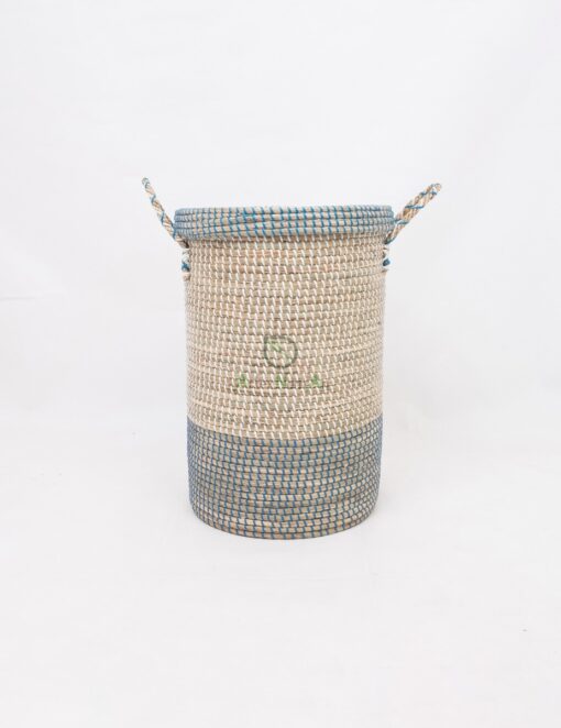 Newest Design Seagrass Laundry Hamper/Tall Woven Laundry Basket With Handles From Vietnam SG 09 05 460 01