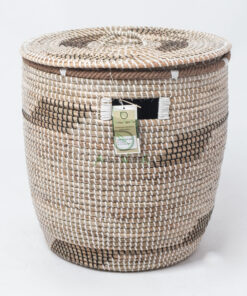 Newest Seagrass Storage Basket Hamper With Lid SG 09 05 443 01