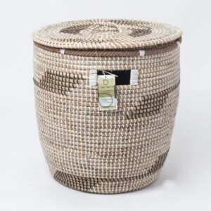Newest Seagrass Storage Basket Hamper With Lid SG 09 05 443 01
