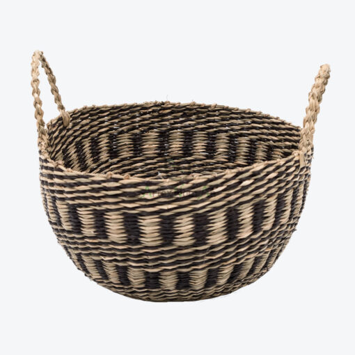 Newest small seagrass storage hamper basket SG 06 05 400 01