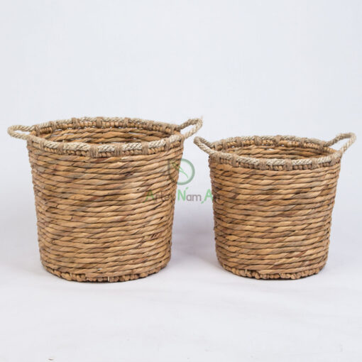 Newest water hyacinth storage hamper basket W 06 05 218 01