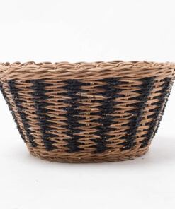 Oval round rattan storage basket woven tray RAP 10 05 002 01