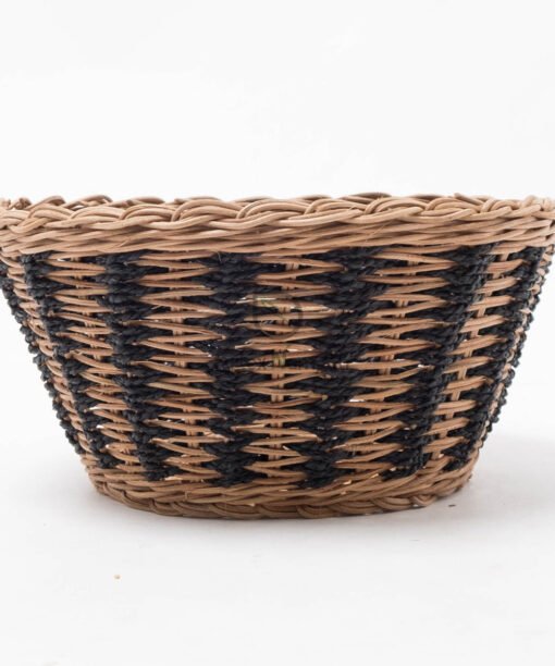 Oval round rattan storage basket woven tray RAP 10 05 002 01