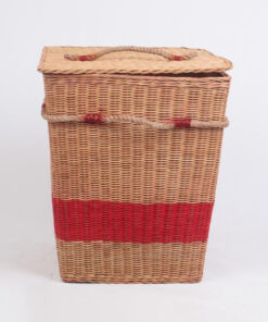 Rattan Basket With Rope Handle And Lid R 09 05 151 01
