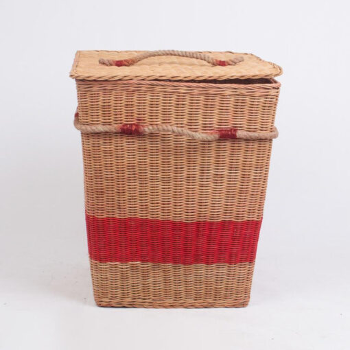 Rattan Basket With Rope Handle And Lid R 09 05 151 01