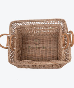 Rectangular Rattan Toy Storage Basket Also Laundry Basket R 09 05 178 01