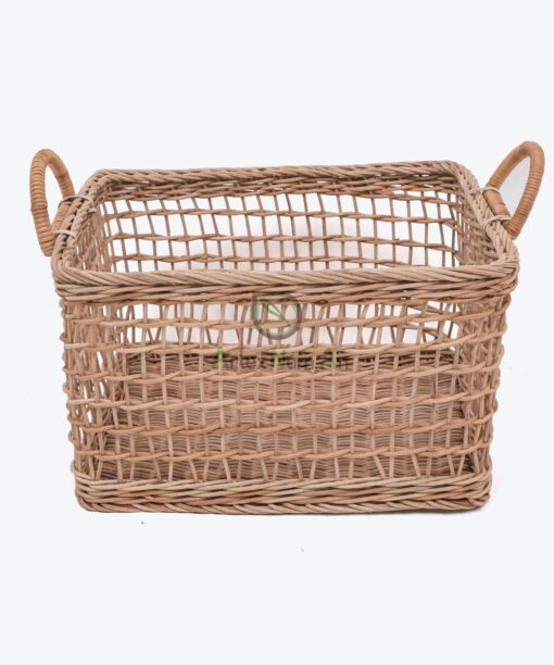 Rectangular Rattan Toy Storage Basket Also Laundry Basket R 09 05 178 01